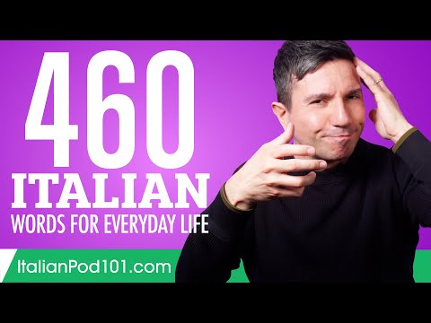 460 Italian Words for Everyday Life - Basic Vocabulary #23
