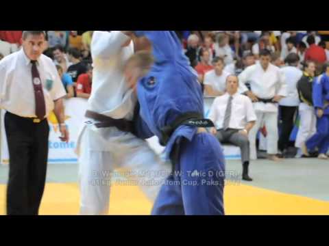 Judo 2011 Paks -81kg B: Weninger M (AUT) -- W: Tekic D (GER) Junior Atom Cup (IPPON)