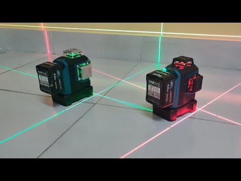 Makita Akumuliatorinis 360° CXT® lazerinis nivelyras SK700D 12Vmax • Raudono spindulio • 25 m video