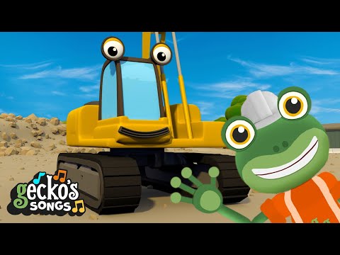 Sing with Eric the Excavator! 🎵👷 | Sing Along Songs and Nursery Rhymes for Kids | Gecko's Garage