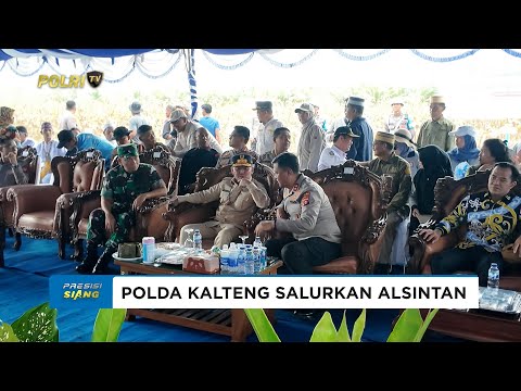 KAPOLDA KALTENG GELAR BAKSOS DAN SERAHKAN BANTUAN ALSINTAN USAI PANEN RAYA