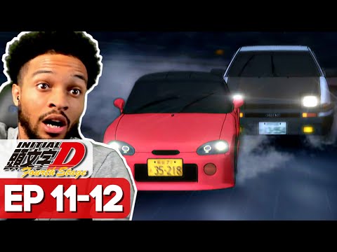 Rainy Downhill BATTLE! | Takumi Vs. Sakamoto | Initial D Fourth Stage Episode 11-12 Reaction