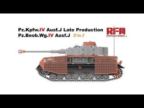 Немецкий танк  Pz.Kpfw IV Ausf.J  / Pz.Beob.Wg IV Ausf.J (2 в 1) в масштабе 1:35 от компании RFM