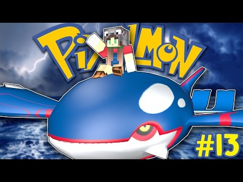 WATER RACE ON MY NEW KYOGRE - Pixelmon #13