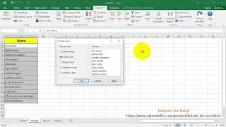 How to make an entire column capital or lowercase in Excel