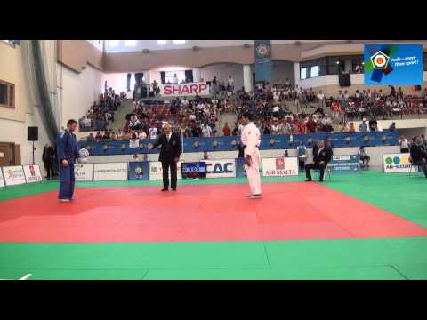 [-90kg] BRONZE - ZAKHARENKA, Ivan (BLR) - TUSHISHVILI, Guram (GEO) - ECh U17 Cottonera 2011