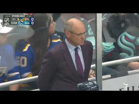 Jessica Campbell makes her official debut as the first female coach in NHL history 🔥