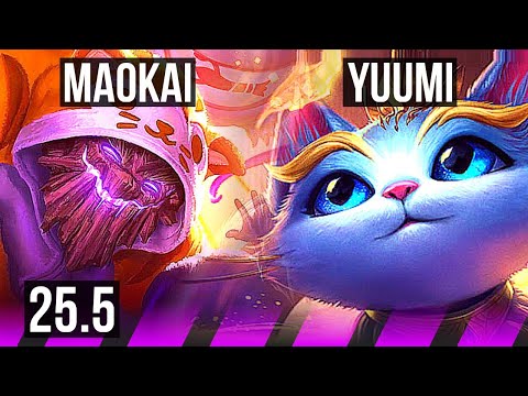 MAOKAI & Ashe vs YUUMI & Zeri (SUP) | KR Master | 25.5