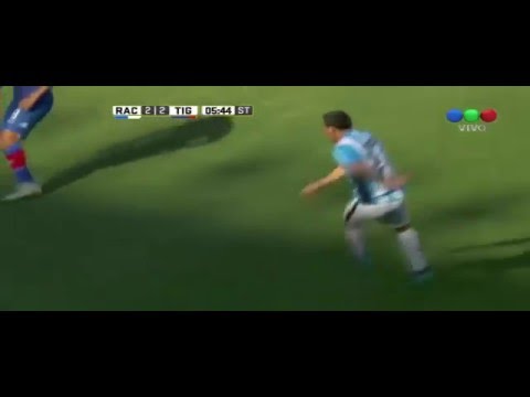 Gol de Luciano Aued - Racing Club 2 Vs 2 Tigre - Fecha 9 - Liga Argentina