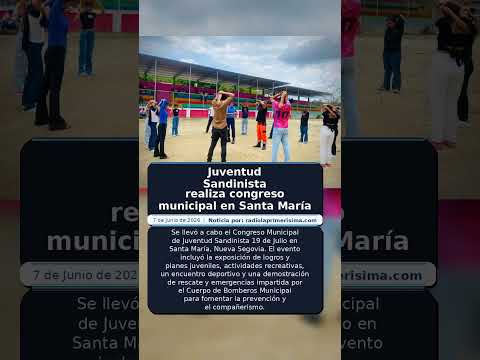 Juventud Sandinista realiza congreso municipal en Santa María
