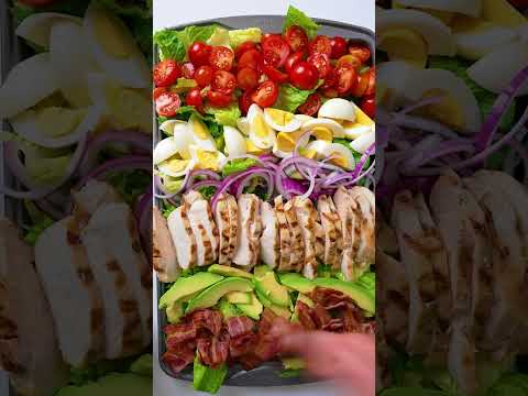 Sheet Pan Keto Cobb Salad - The BEST and EASIEST Cobb Salad Recipe you will ever make!