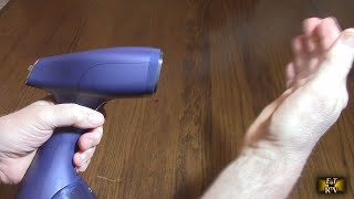 Electrolux Handheld Fabric and Garment Steamer -Fast Heat Up, Continuous Steam -REALLY WORKS!