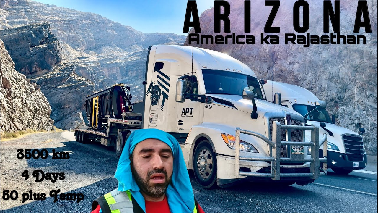 3500 km Solo Trip Canada 🇨🇦 to Desert of Arizona USA 🇺🇸 | Trucking Life