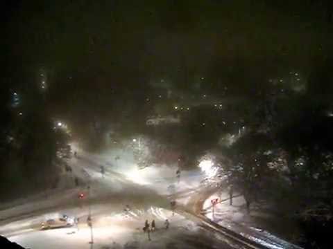 kanondimman efter snökanonen högdalen