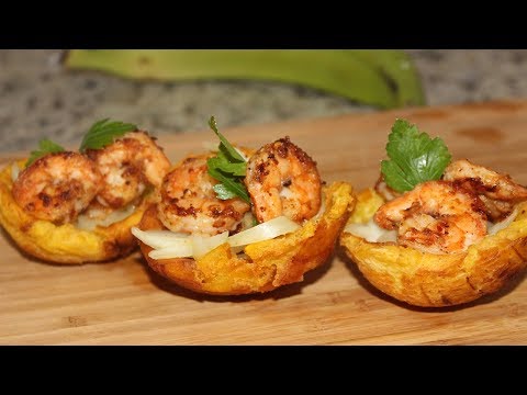 SPICY SHRIMP PLANTAIN CUP RECIPE| ISLAND VIBE COOKING