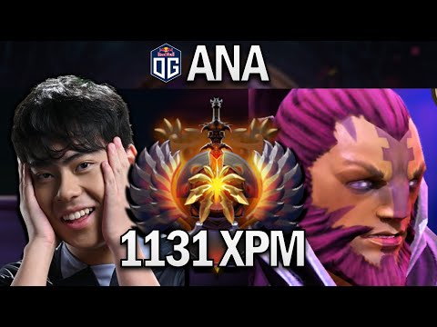 OG.ANA ANTI-MAGE WITH 1131 XPM - DOTA 2 7.27 GAMEPLAY