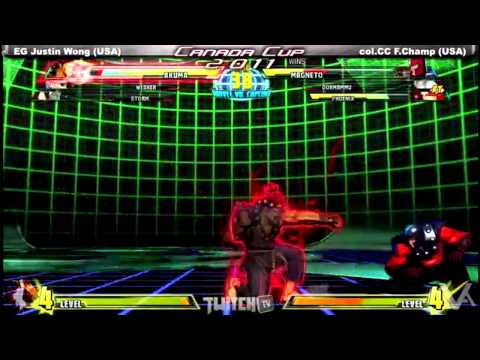 Canada Cup Gaming 2011 MVC3 EG Justin Wong USA vs col CC F Champ USA