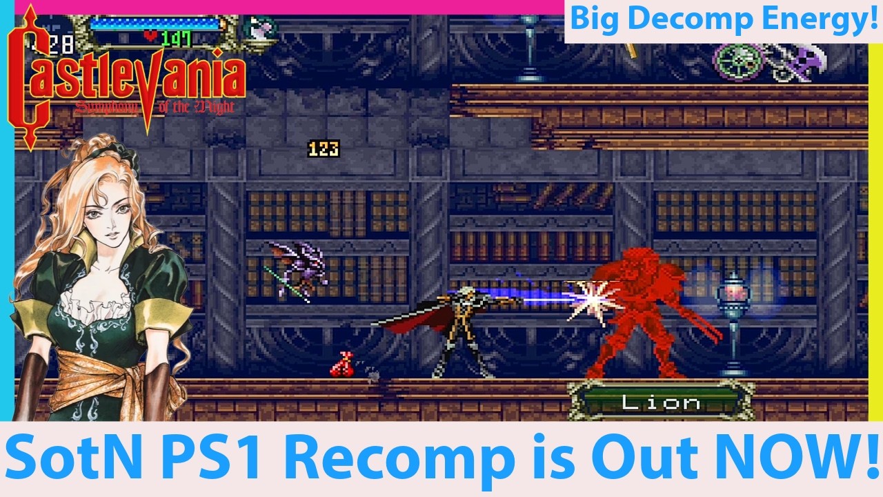 Castlevania Symphony of the Night PS1 Recomp Out NOW! SotN PC Port! - YouTube