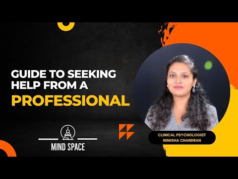 When do we need to seek help from a mental health professional?