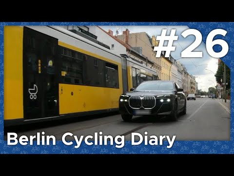 Radically overtaking trams, pushing them off, and repeatedly running red lights – Dashcam (Berlin...