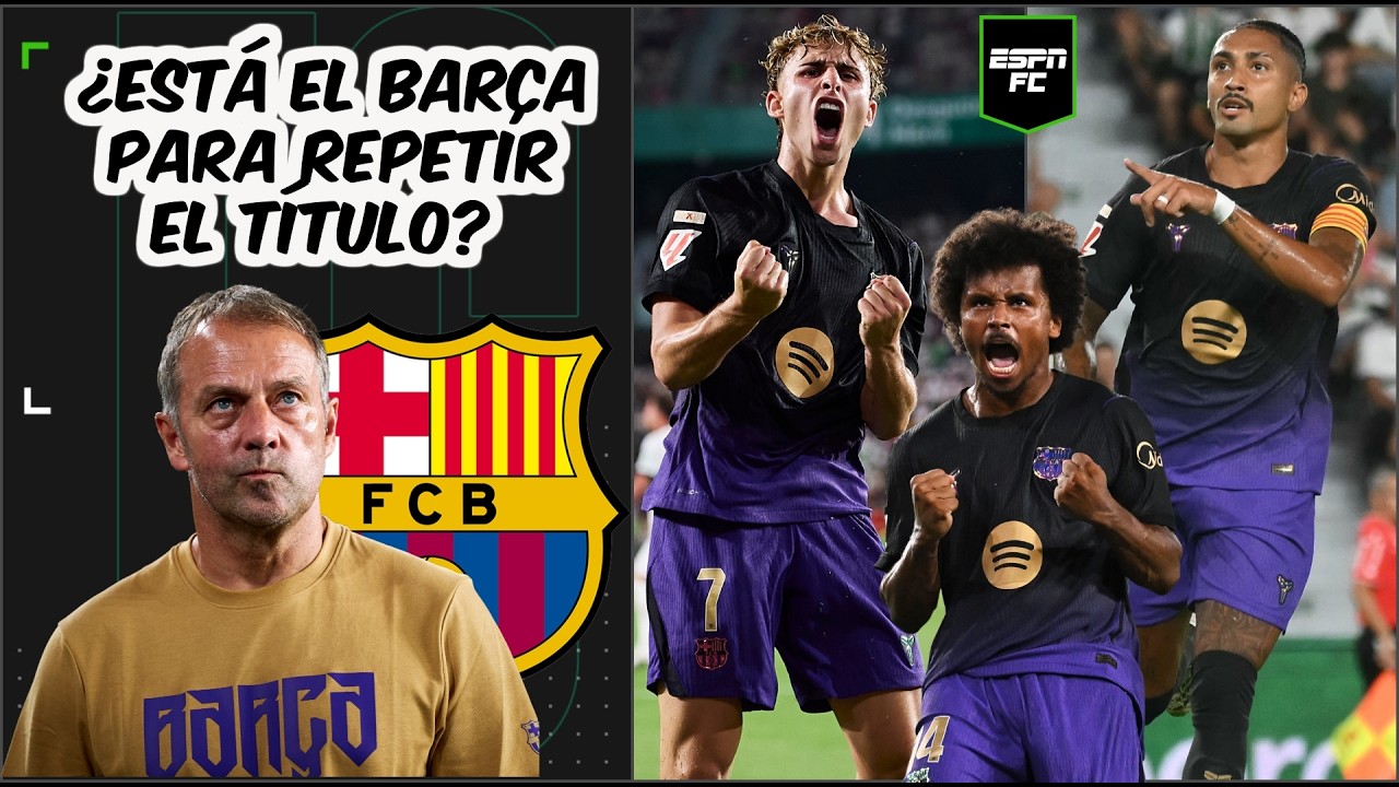 MANITA AZULGRANA. BARCELONA GANÓ, GUSTÓ y GOLEÓ en su defensa como CAMPEÓN de LA LIGA | ESPN FC