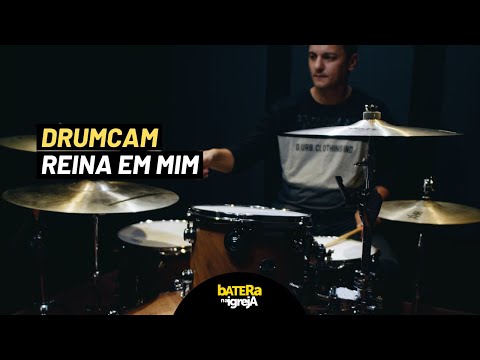 Como tocar Reina Em Mim (Vineyard) na bateria. Drumcam ao vivo.