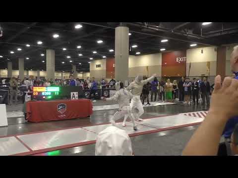 Summer Nationals 2023 SMS - L16 - Jason Bae USA v Konstantin Lokhanov FIE (Angle 1)