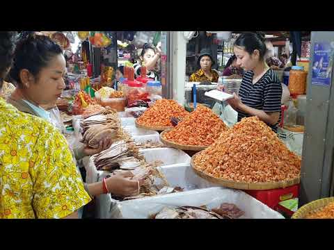 kampot Street Food - Dried And Fresh Seafood - Best Food Tour Ever Part 3