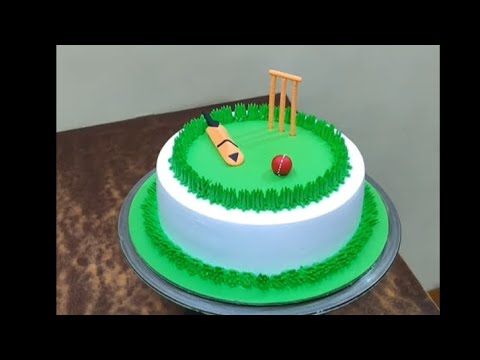 new ke cricket ground decoration cake Manzoor Ali cake video