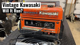Vintage Kawasaki Generator - Will It Run?