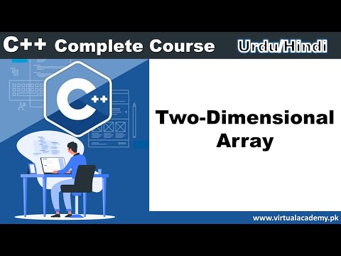 Two dimensional array in C | Declaring and Initialization of Array | Urdu Hindi