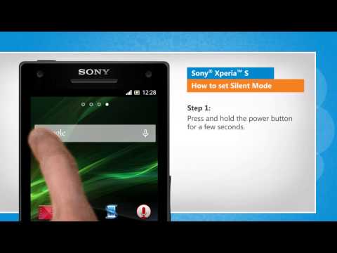 Sony® Xperia™ S -  How to set Silent Mode