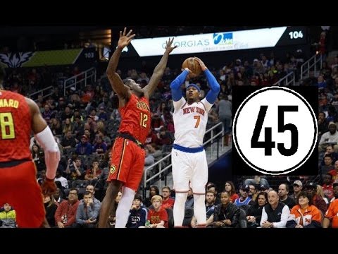 Carmelo Anthony 45 Points Highlights vs Hawks | January 29, 2017 | NBA Regular Season