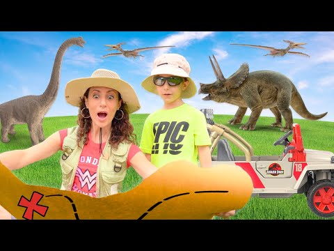 DeeDee and Matteo Dinosaur Adventure For Kids