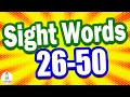 Fry SIGHT WORDS For Kids 26 50 Easy Sight Words For Toddlers