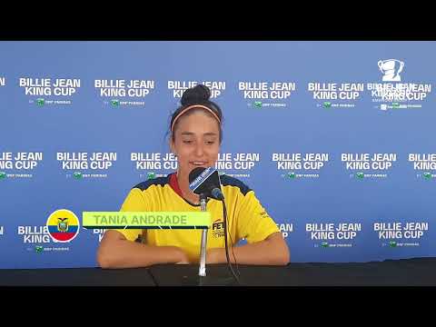 BJKC GRUPO I AMÉRICA: ECUATORIANA TANIA ANDRADE EN RUEDA DE PRENSA TRAS DERROTA ANTE GIULIANA OLMOS
