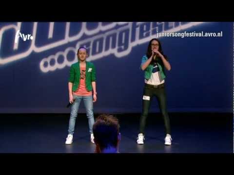 Alanis en Meau - Hands up | Auditie Junior Songfestival 2013