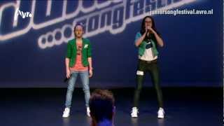 Alanis en Meau - Hands up | Auditie Junior Songfestival 2013