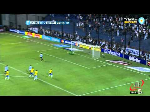 GOL DE SCOCCO - ARGENTINA 2 BRASIL 1 - SUPERCLASICO AMERICAS (21 11 2012)