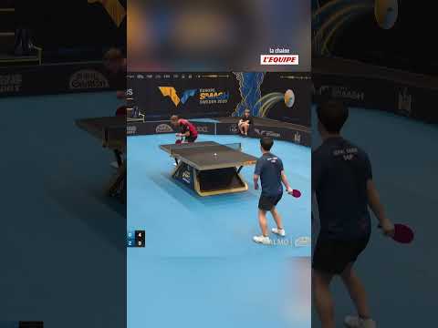 🇫🇷🏓 Première victoire pour Alexis Lebrun au Grand Smash européen ! #tennisdetable #shorts #lebrun