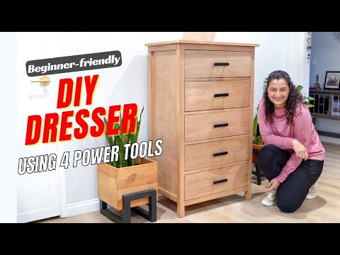 How to build a Dresser For Beginners | DIY 5-drawer Dresser