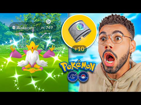O MEGA ALAKAZAM *SHINY^ NÃO DEVERIA ESTAR AQUI… 😨🤯😍 #pokemongo