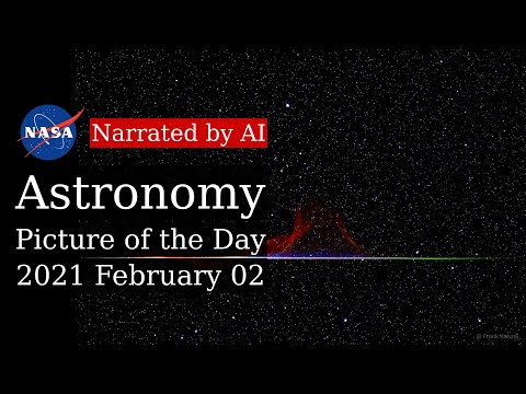 APOD: 2021-02-02 - A Colorful Quadrantid Meteor (Narrated by Amy)