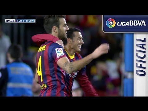 Gol de Pedro (4-0) en el FC Barcelona - Granada CF - HD