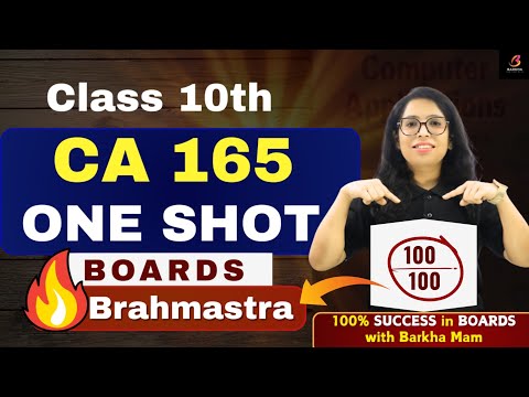 CBSE Class 10 Computer Applications Full Syllabus in 1 Video 🔥 Boards Ka Brahmastra 💯 Barkha Mam 