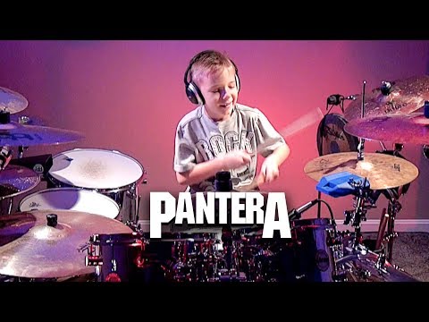 Cowboys From Hell - Pantera (7 year Old Drummer)