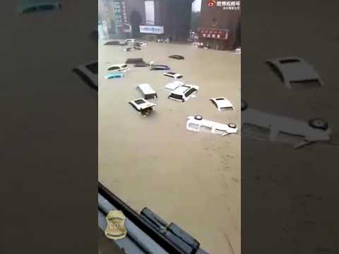 Unseen footage from the flood in Zhengzhou, China