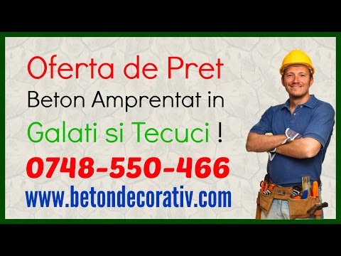Beton Amprentat Galati - 0748-550-466 - Oferta de Pret