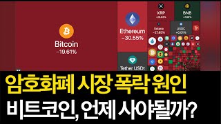 암호화폐 시장 폭락 원인 - 비트코인, 이더리움, 리플 '이때' 사면 좋은 가격