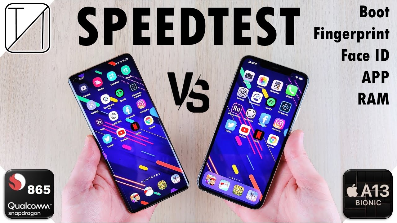 Oppo Find X2 Pro vs iPhone 11 Pro Max Speed Test